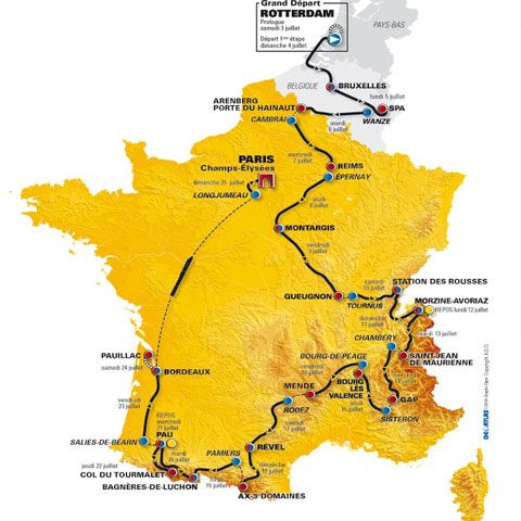 Turul Franţei 2010 va porni de la Rotterdam