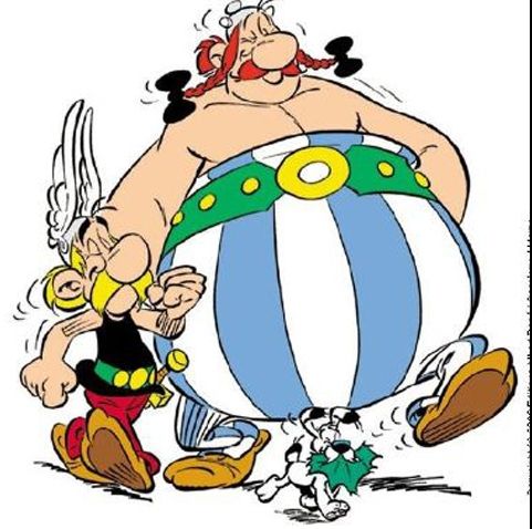 Personajele de benzi desenate Asterix şi Obelix împlinesc luna aceasta 50 de ani 