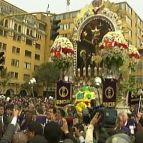 La Lima a avut loc o procesiune religioasă în cinstea Domnului Miracolelor