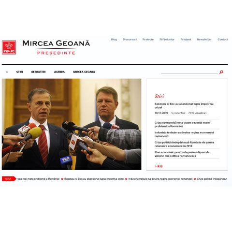 Antonescu susţine că Geoană îl foloseşte pe Johannis pe post de agent electoral