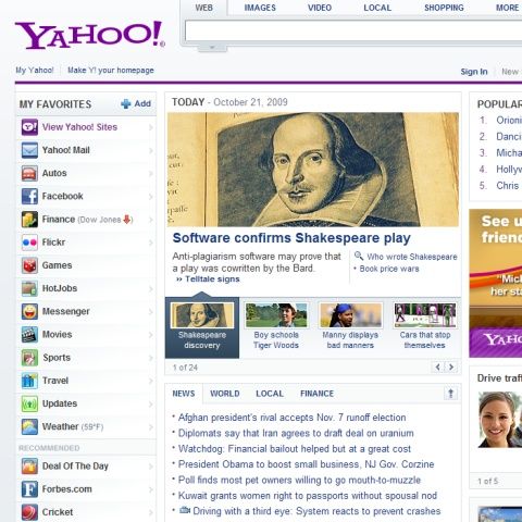 Yahoo şi-a triplat profitul net în al treilea trimestru, la 188 milioane dolari