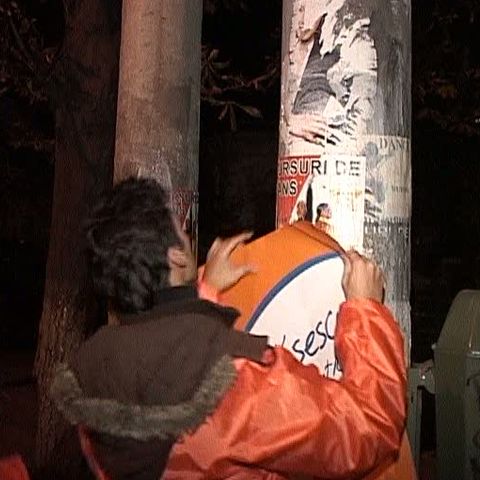 Afişele candidaţilor zâmbesc de pe stâlpi, copaci, dar şi de pe pubele 