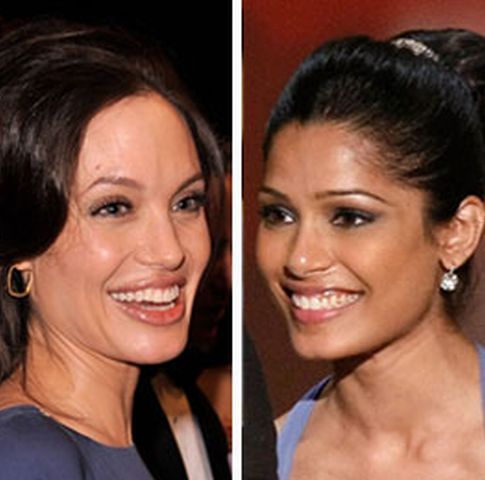 Freida Pinto vrea să fie adoptată de Angelina Jolie