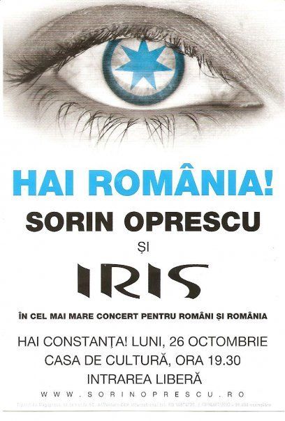 Iris, concert electoral pentru Oprescu