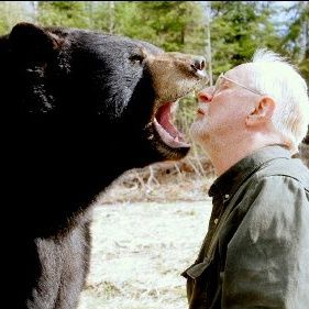 Urşii nu sunt violenţi şi nu le place mierea, spune omul care se plimbă cu ei