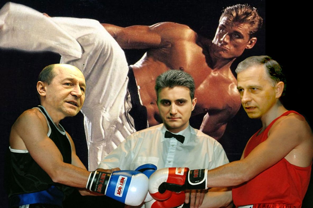 Geoană şi Băsescu se bat în această seară cu Dolph Lundgren şi Cătălin Crişan