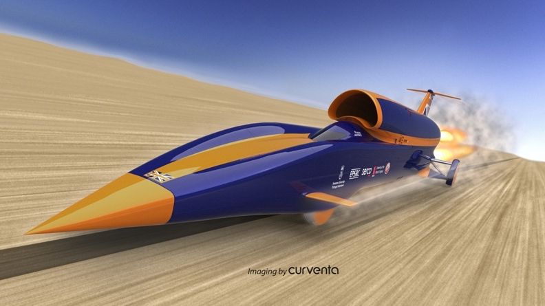 Bloodhound, maşina care vrea să atingă 1600 km/h