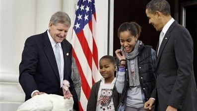 Primul curcan graţiat de Obama se numeşte CURAJ