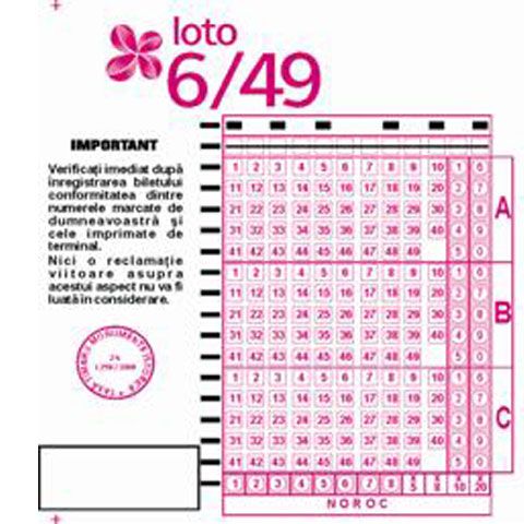 Marele premiu la Loto 6/49 nu a fost câştigat