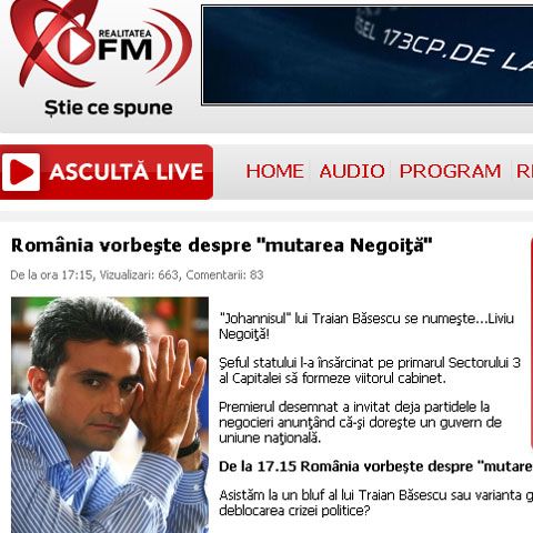 A fost sau n-a fost Elena Udrea? O voce "blondă" l-a apărat pe Băsescu la emisiunea lui Robert Turcescu de la Realitatea FM