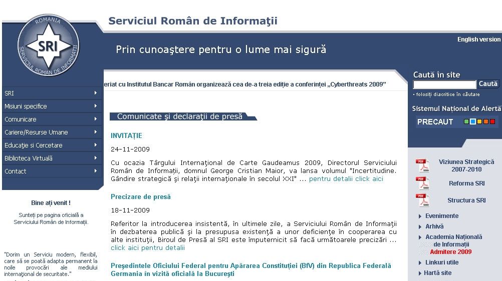 SRI:Cele două note apărute în presă sunt falsuri grosolane, nu seamănă cu cele utilizate de serviciu