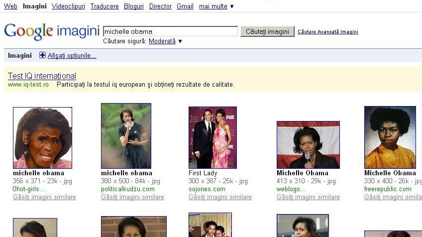 Google nu şterge o caricatură cu Michelle Obama cu chip de maimuţă