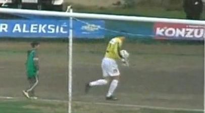 Un portar croat a primit un cartonaş galben, după ce a scos o pisică de pe teren