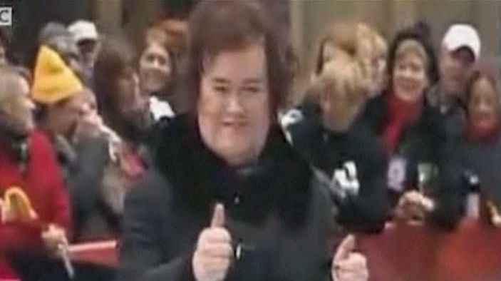 Susan Boyle aşteptată de zeci de fani la New York