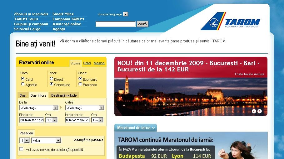 Romanian airline Tarom to add new flight from Bucharest to Belgrade starting December 7