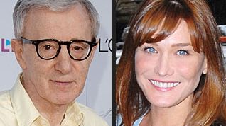 Carla Bruni-Sarkozy a acceptat să joace într-un film al lui Woody Allen 
