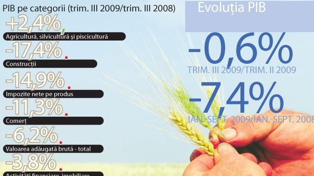 Agricultura a ieşit din criză, industria se pregăteşte, comerţul mai stă