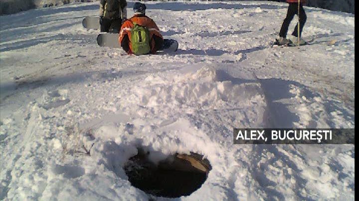 Canal descoperit pe o pârtie din Predeal