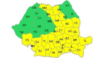 Iarna şi-a intrat în drepturi: Atenţionare cod galben de viscol şi ninsoare în aproape toată ţara
