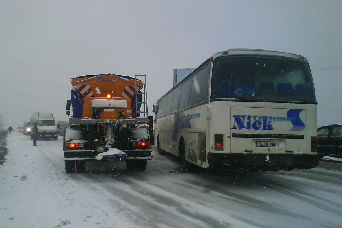 Blocaj în zona Voluntari 