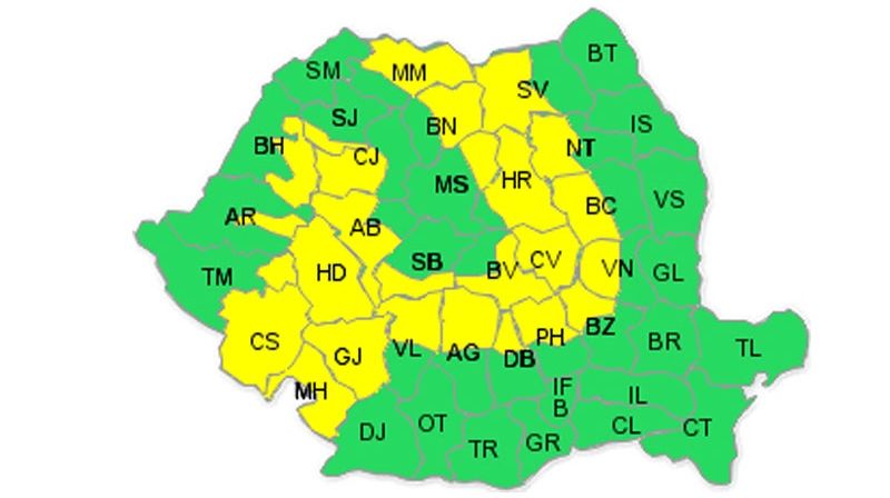 Codul galben de ninsori şi viscol pentru sud-vestul ţării şi zona de munte a expirat!