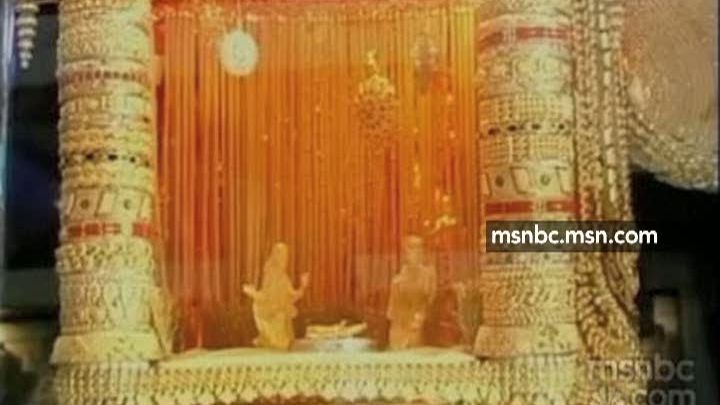 Un leagăn din zece kilograme de aur, pentru sărbătorirea Crăciunului