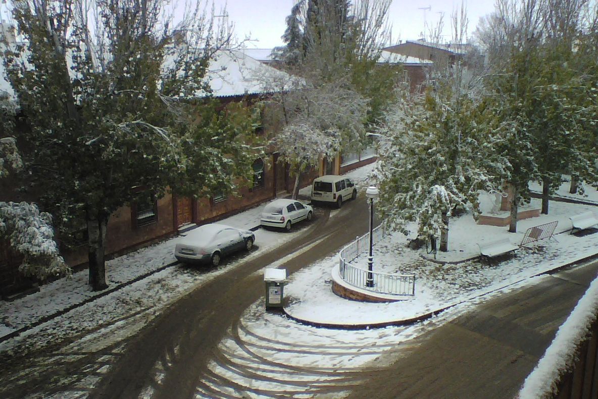 Ninsoare la Madrid