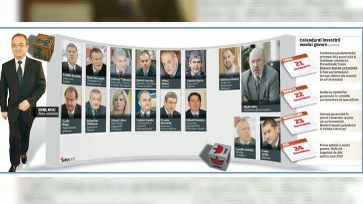 Noul guvern Boc, sub lupa presei de luni