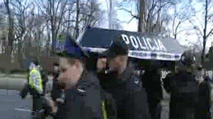 Poliţiştii polonezi au demonstrat pe străzile Varşoviei