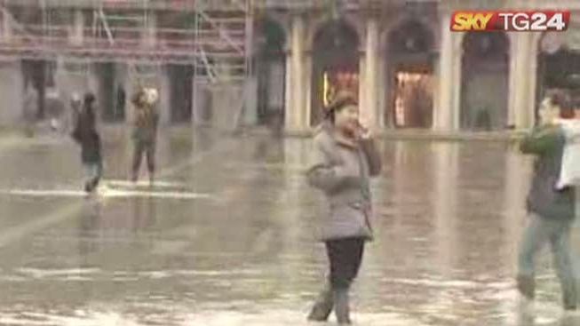 Record la inundaţii în Veneţia