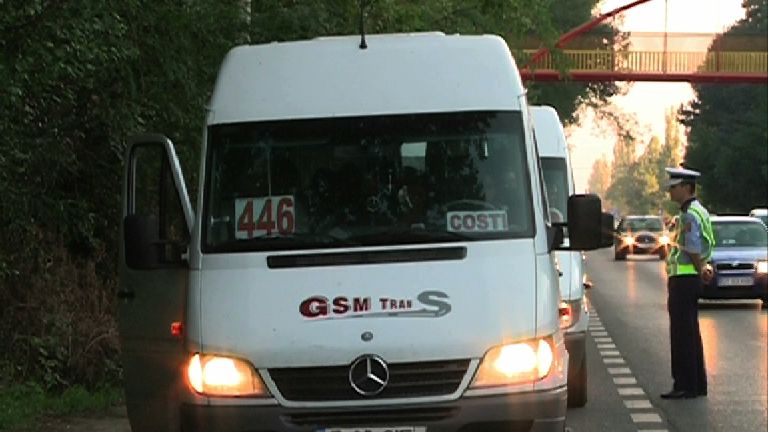 Razie de amploare la transportatorii de persoane