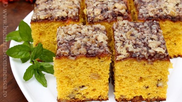 Prăjitură cu cremă cu dovleac. Reţeta 