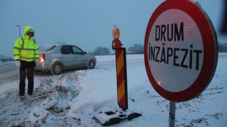 TRAFIC ÎNCHIS pe două autostrăzi şi mai multe drumuri naţionale. LISTA COMPLETA 