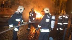 Incendiu la un supermarket din Capitală 