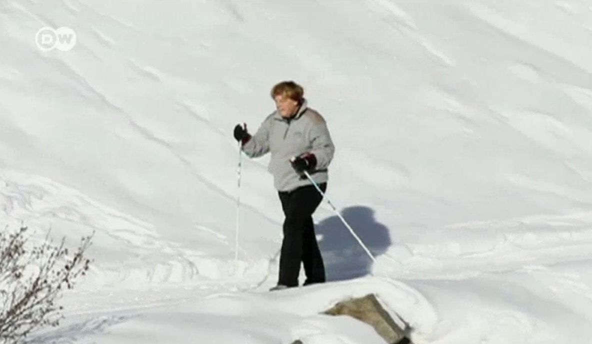 Angela Merkel folosea schiuri "made in RDG", care nu se mai fabrică din 1995