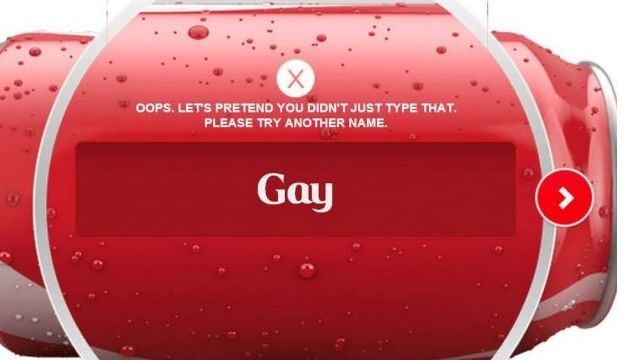 Ce se întâmplă când scrii "GAY" în aplicaţia lansată de Coca Cola pentru jocurile de iarnă 