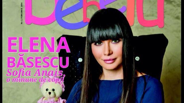 ELENA BASESCU si fiica sa de 6 luni, Sofia Anais, pe COPERTA unei REVISTE