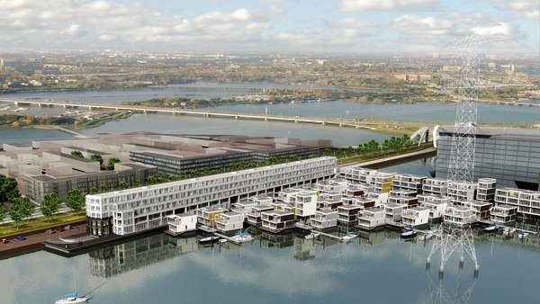 Proiect ambiţios: cartier de CASE PLUTITOARE în Olanda