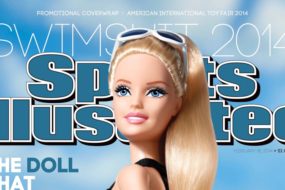 COPERTA CONTROVERSATĂ: Păpuşa Barbie, alături de manechine celebre, în revista Sports Illustrated
