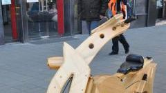 Bicicleta din lemn construită la Târgu Mureș ar putea fi prezentată la Turul Franței 