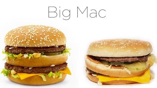 Cum arată produsele MCDONALD’S în realitate