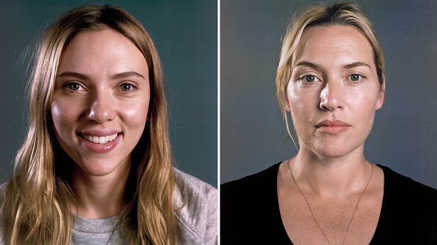 FRUMUSEŢI de la Hollywood, FOTO fără MACHIAJ şi PHOTOSHOP: Scarlett Johansson şi Kate Winslet