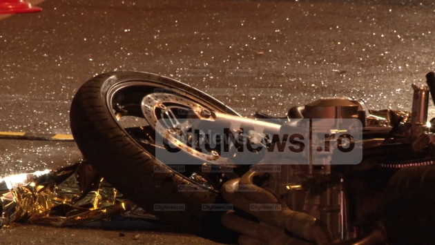 Accident cumplit de motocicletă la Cluj-Napoca