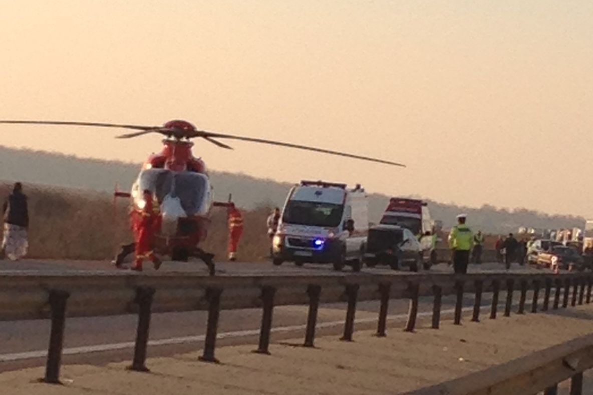 ACCIDENT grav pe Autostrada București-Pitești