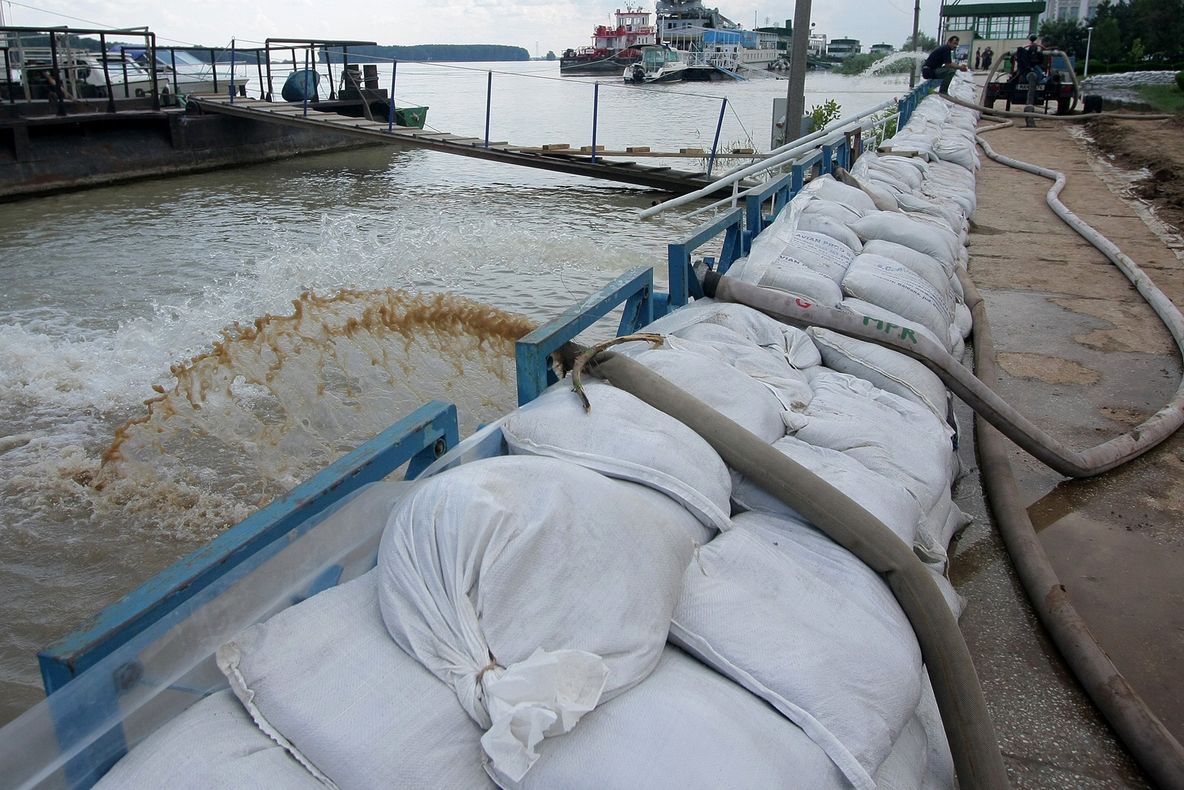 COD PORTOCALIU de INUNDAŢII pe Dunăre