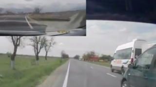 S-ar fi putut termina dezastruos! Scena suprinsă de un şofer cu o cameră de bord