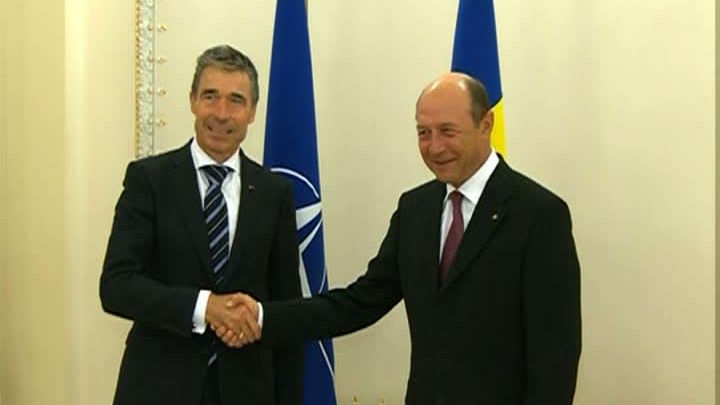 Secretarul general al NATO, Anders Fogh Rasmussen, la Bucureşti