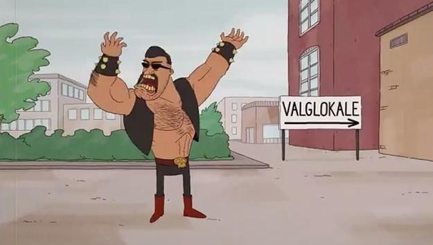 Controverse în Danemarca: Voteman, un personaj animat violent, încurajează tinerii să meargă la vot