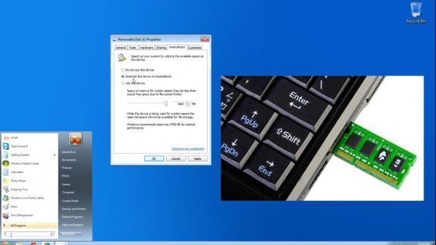 Cum poţi creşte performanţa PC-ului transformând stick-ul USB în RAM