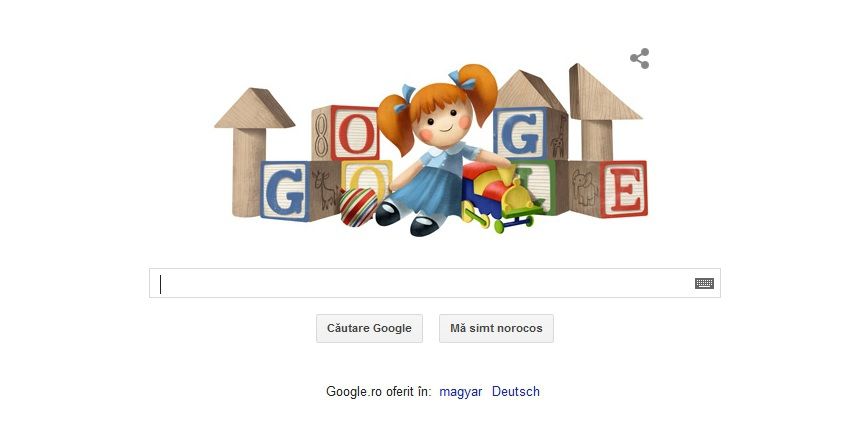 ZIUA INTERNAŢIONALĂ A COPILULUI. GOOGLE a creat un LOGO SPECIAL